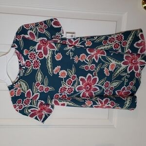 Old Navy Teal Floral Dress Size 4T NWOT